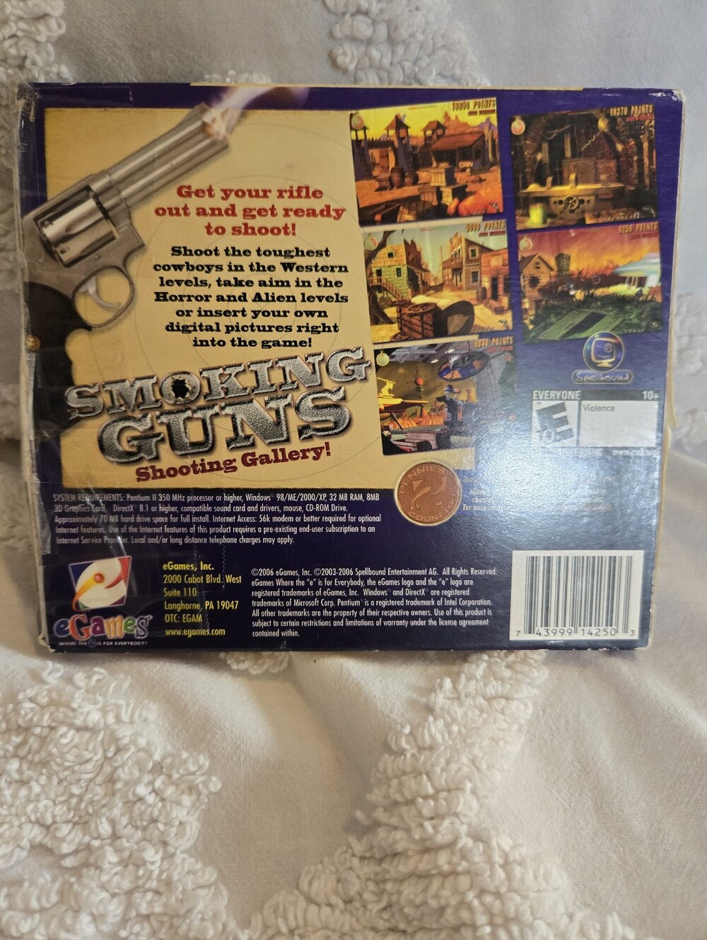 Smoking Guns PC Game Box - Yellow, Purple, Cream Artwork - Picture 3 of 7